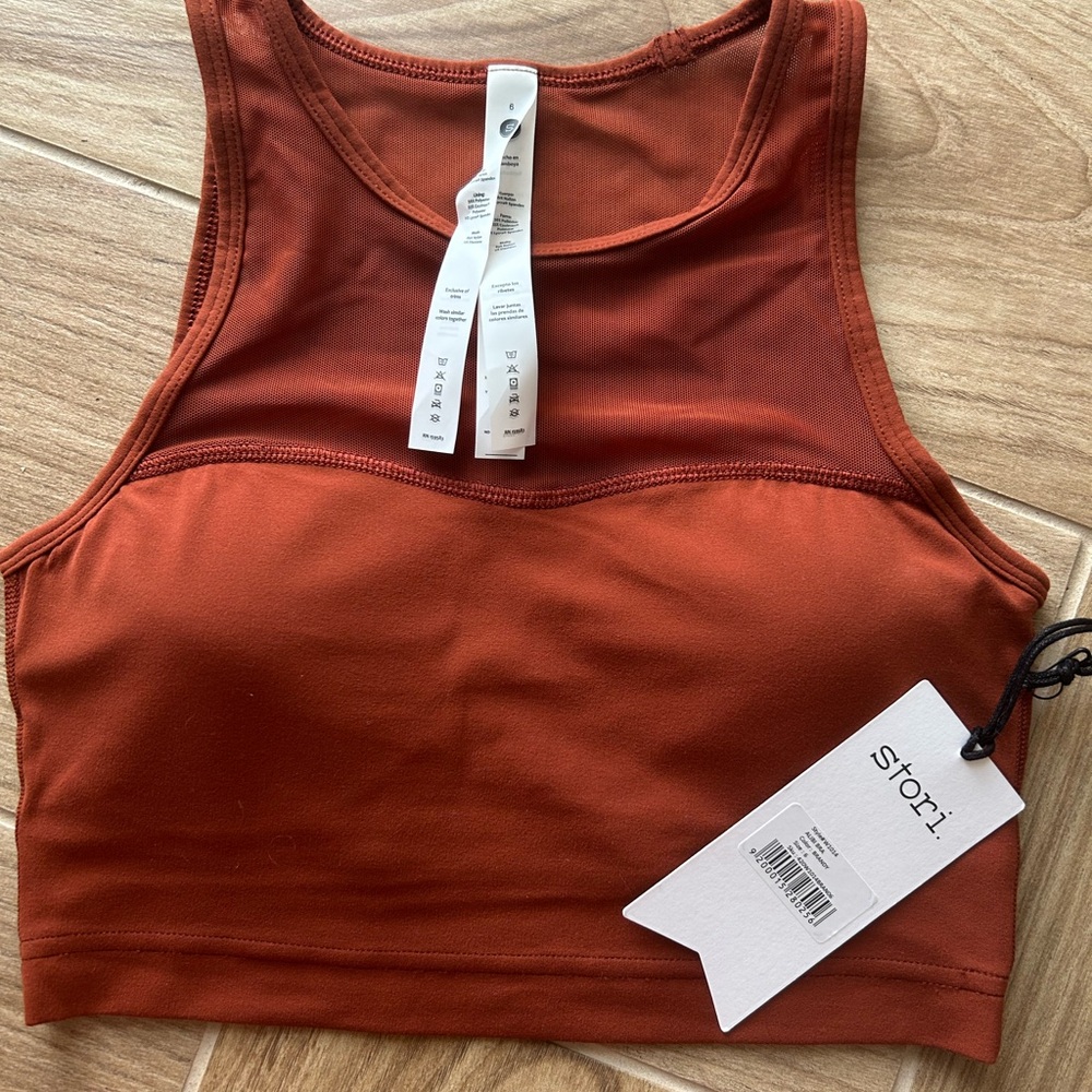 s'tori Rust High-Neck Sports Bra